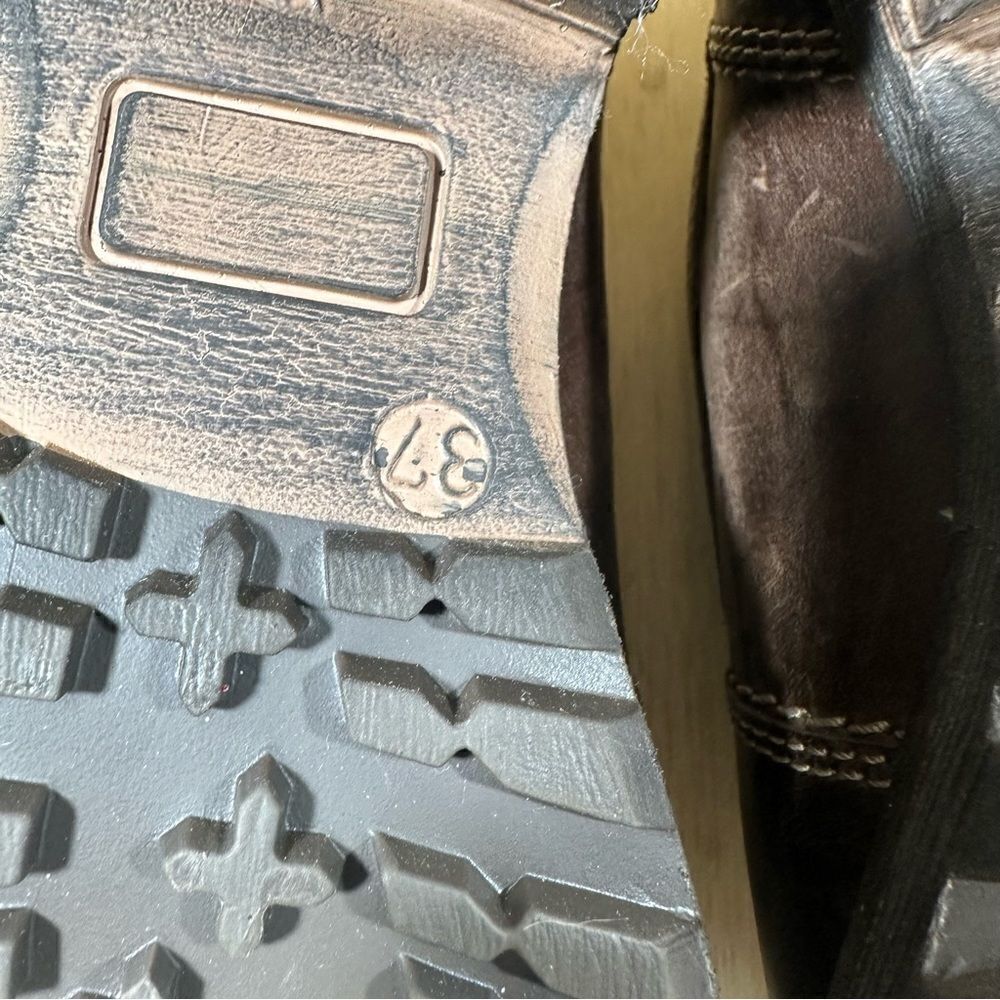 Dromedaris Brown Leather Lace Up Shoes Women’s Size 7 - Picture 7 of 10